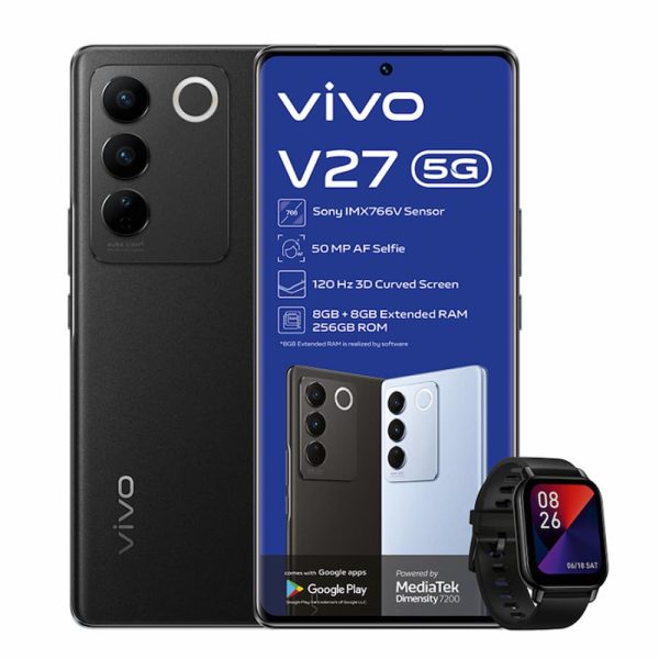 Vivo V25 5G in black