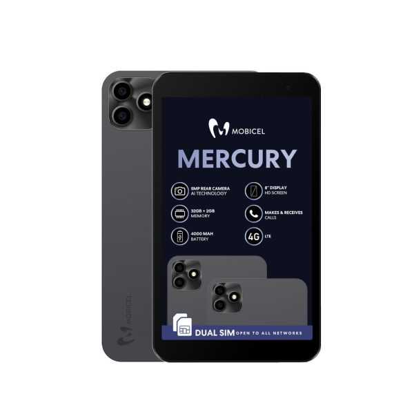 MOBICEL Mercury 8-inch 4G Tablet (Dual SIM)